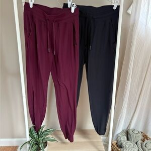 Two pairs of lululemon ready to ru Lu joggers
